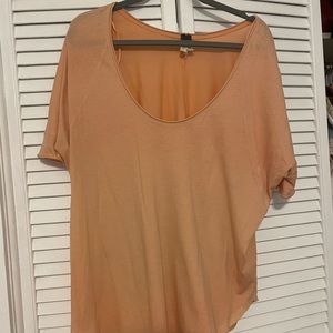 Free People Slouchy Tee - Peach XS